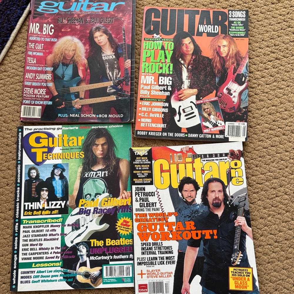 PAUL GILBERT GUITAR MAGAZINES